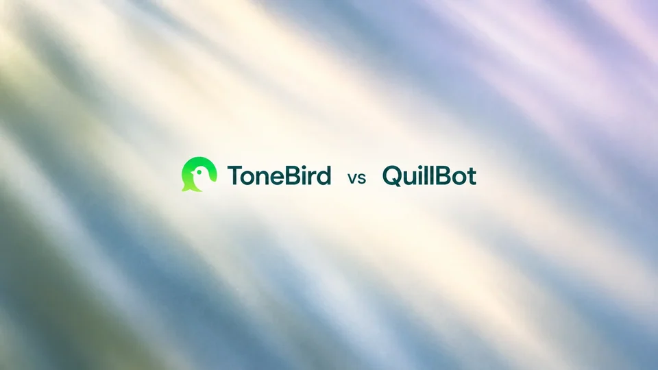 ToneBird vs QuillBot comparison cover with both product logos